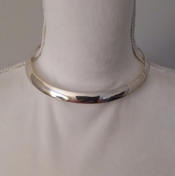 Choker Cuff Jewelry - SOLD Sterling Silver 14.5" Choker Cuff Necklace